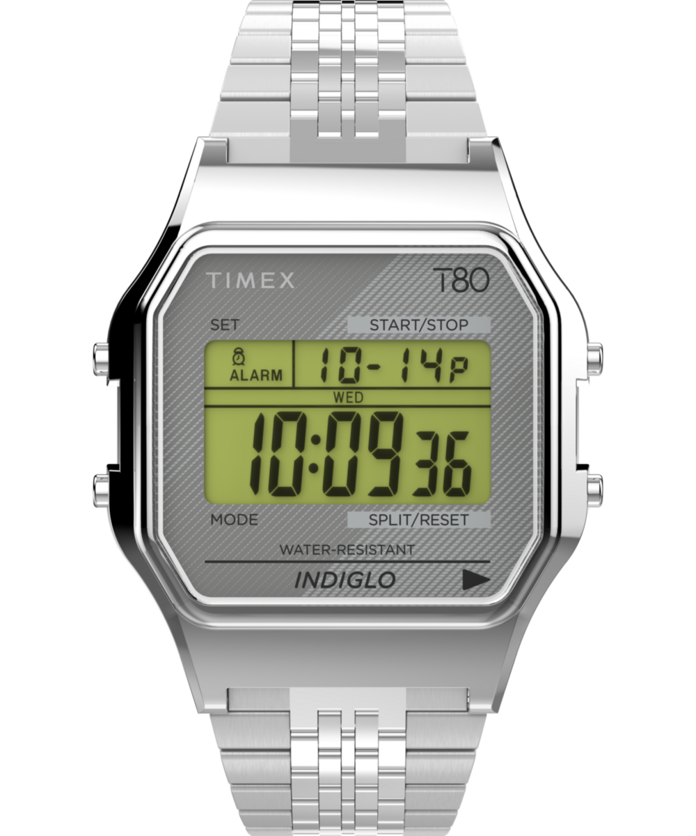 Timex T80 34mm Stainless Steel Bracelet Watch - TW2R79300 | Timex UK