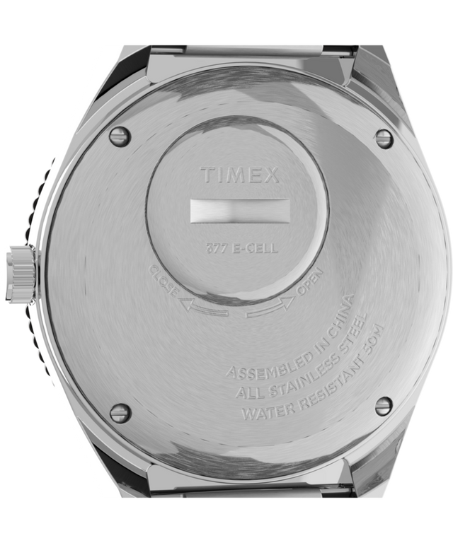 TW2U61300 Q Timex Reissue 38mm Stainless Steel Bracelet Watch Caseback Image