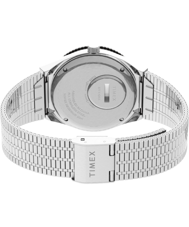 TW2U61300 Q Timex Reissue 38mm Stainless Steel Bracelet Watch Caseback with Attachment Image