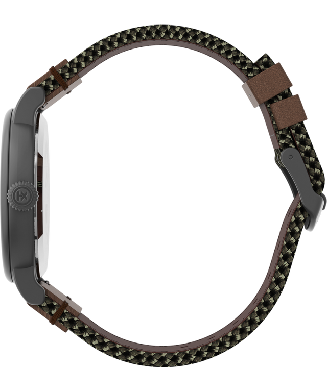 Timex Standard 40mm Fabric and Leather Strap Watch