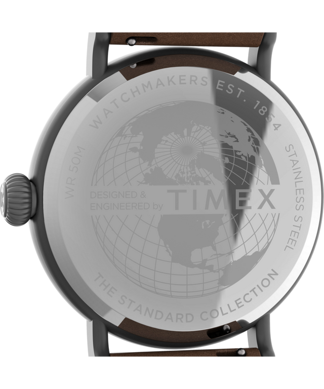 Timex Standard 40mm Fabric and Leather Strap Watch