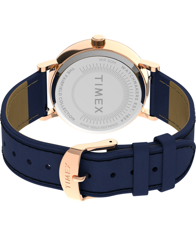 Fairfield 37mm Leather Strap Watch