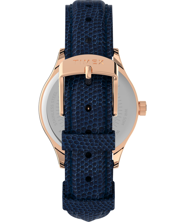 Waterbury Traditional 34mm Leather Strap Watch
