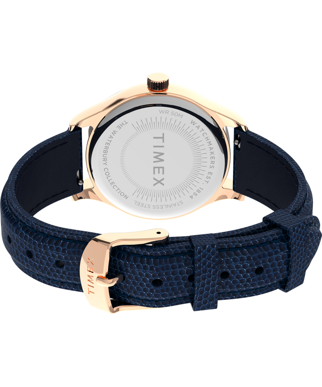 Waterbury Traditional 34mm Leather Strap Watch