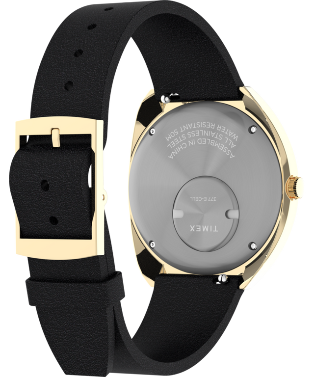 TW2V25400 Q Timex 1972 Reissue 43x39mm Leather Strap Watch Caseback with Attachment Image