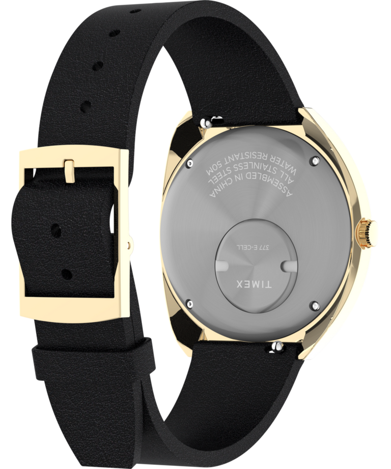 TW2V25400 Q Timex 1972 Reissue 43x39mm Leather Strap Watch Caseback with Attachment Image