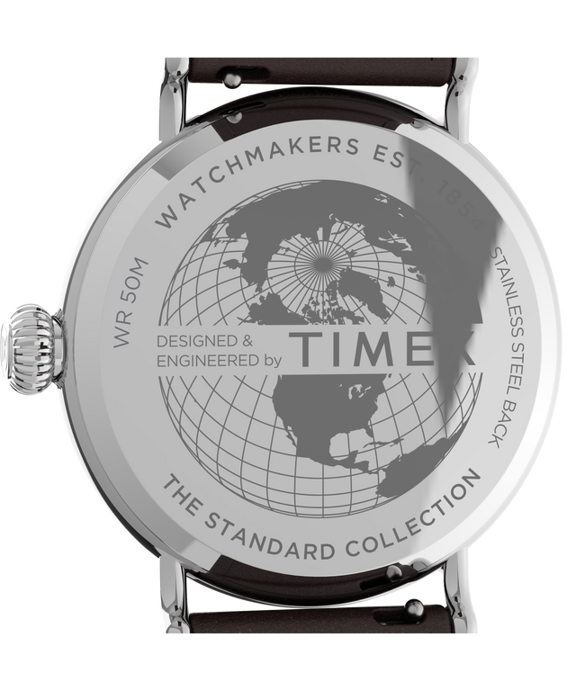 Timex Standard 40mm Leather Strap Watch