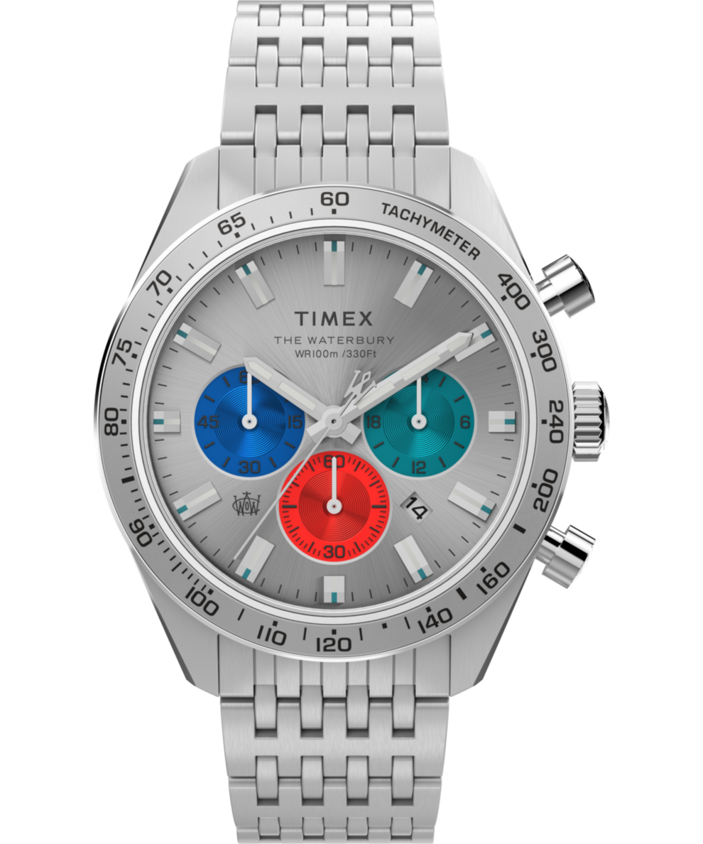 TW2V42400 Waterbury Chronograph 41mm Stainless Steel Bracelet Watch Primary Image