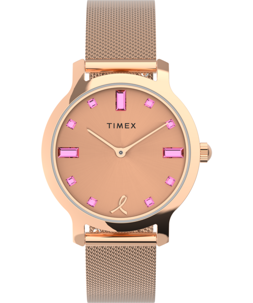 Timex rose 2024 gold women's watch