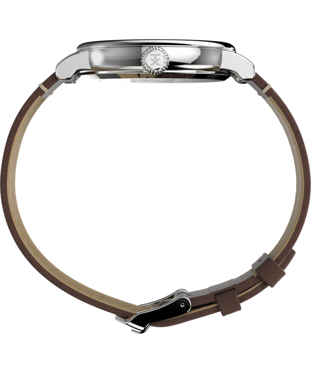 TW2V61200 Timex Standard x Peanuts Featuring Snoopy at the Beach 40mm Leather Strap Watch Profile Image