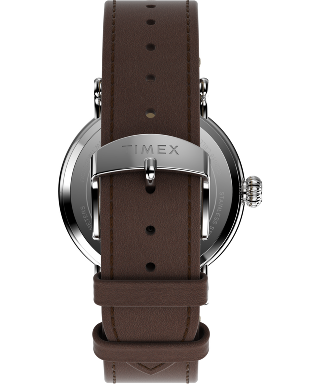 TW2V61200 Timex Standard x Peanuts Featuring Snoopy at the Beach 40mm Leather Strap Watch Strap Image