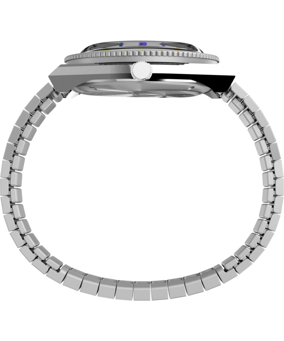 TW2V66000 Q Timex Rainbow 36mm Stainless Steel Expansion Band Watch Profile Image