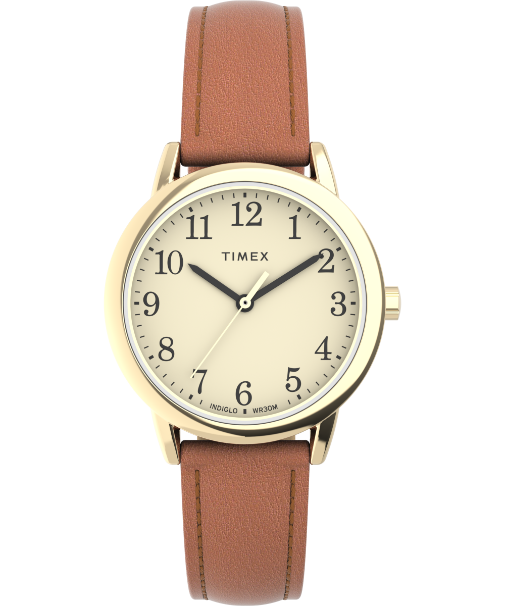 Timex Men's Easy popular Reader Leather Watch#12