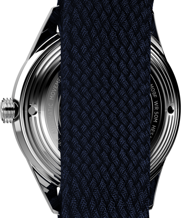 TW2V72300 Marlin® Jet Automatic 38mm Fabric Strap Watch Caseback Image