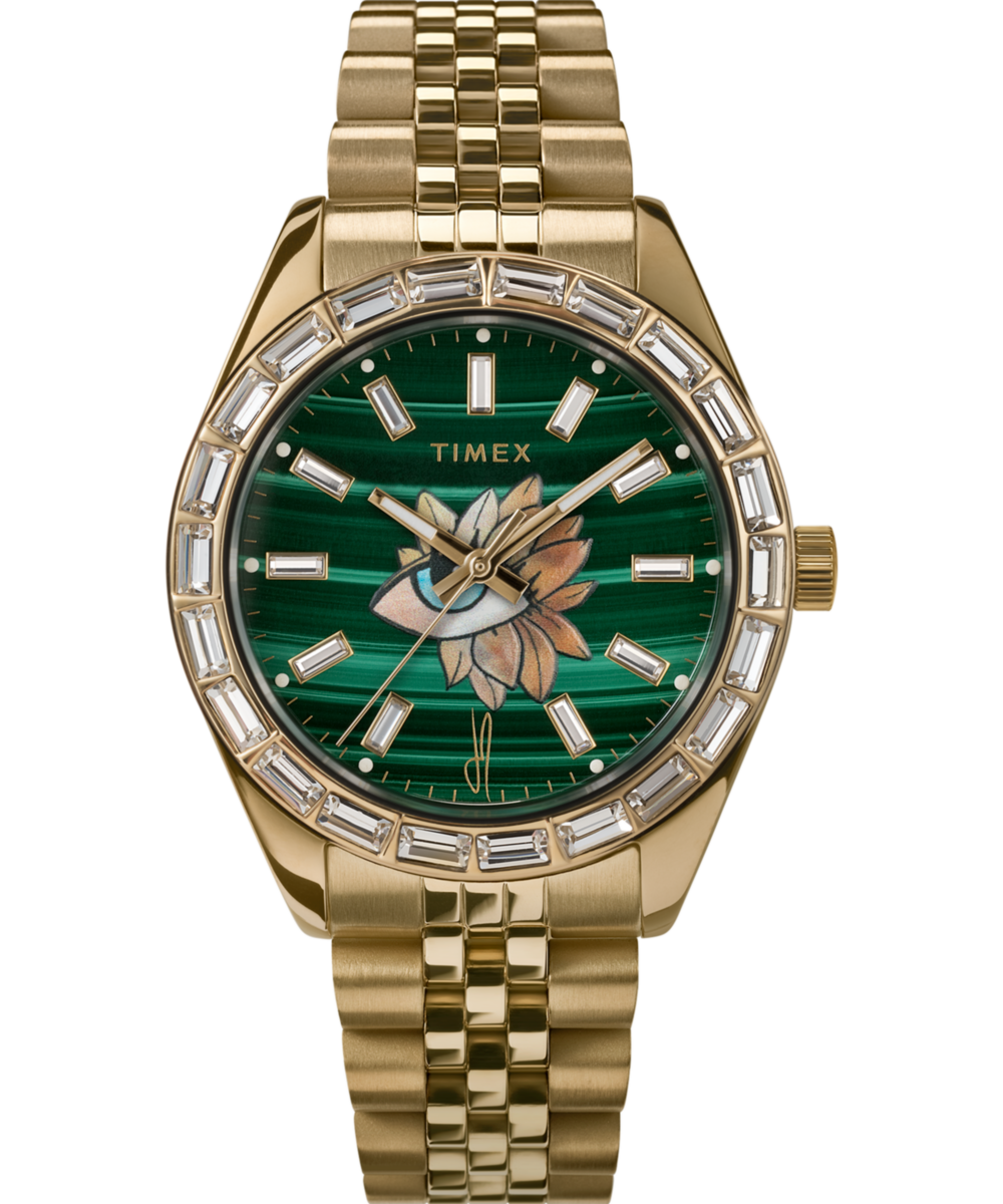 Timex green best sale watch