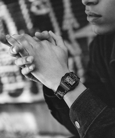 TW2W25500 Timex T80 x Keith Haring 34mm Resin Strap Watch Primary Wrist Image