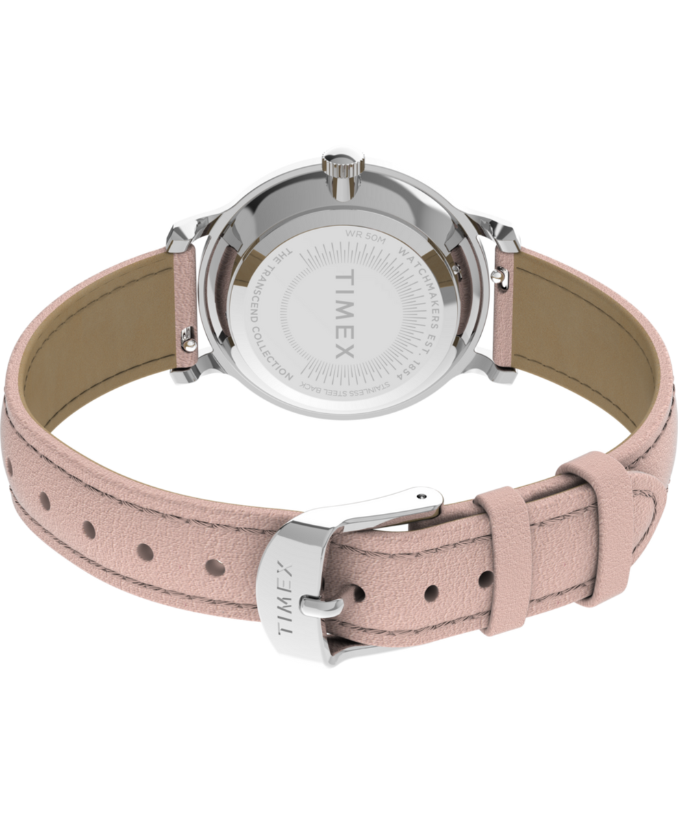 TW2W46200 Transcend 31mm Leather Strap Watch Caseback with Attachment Image