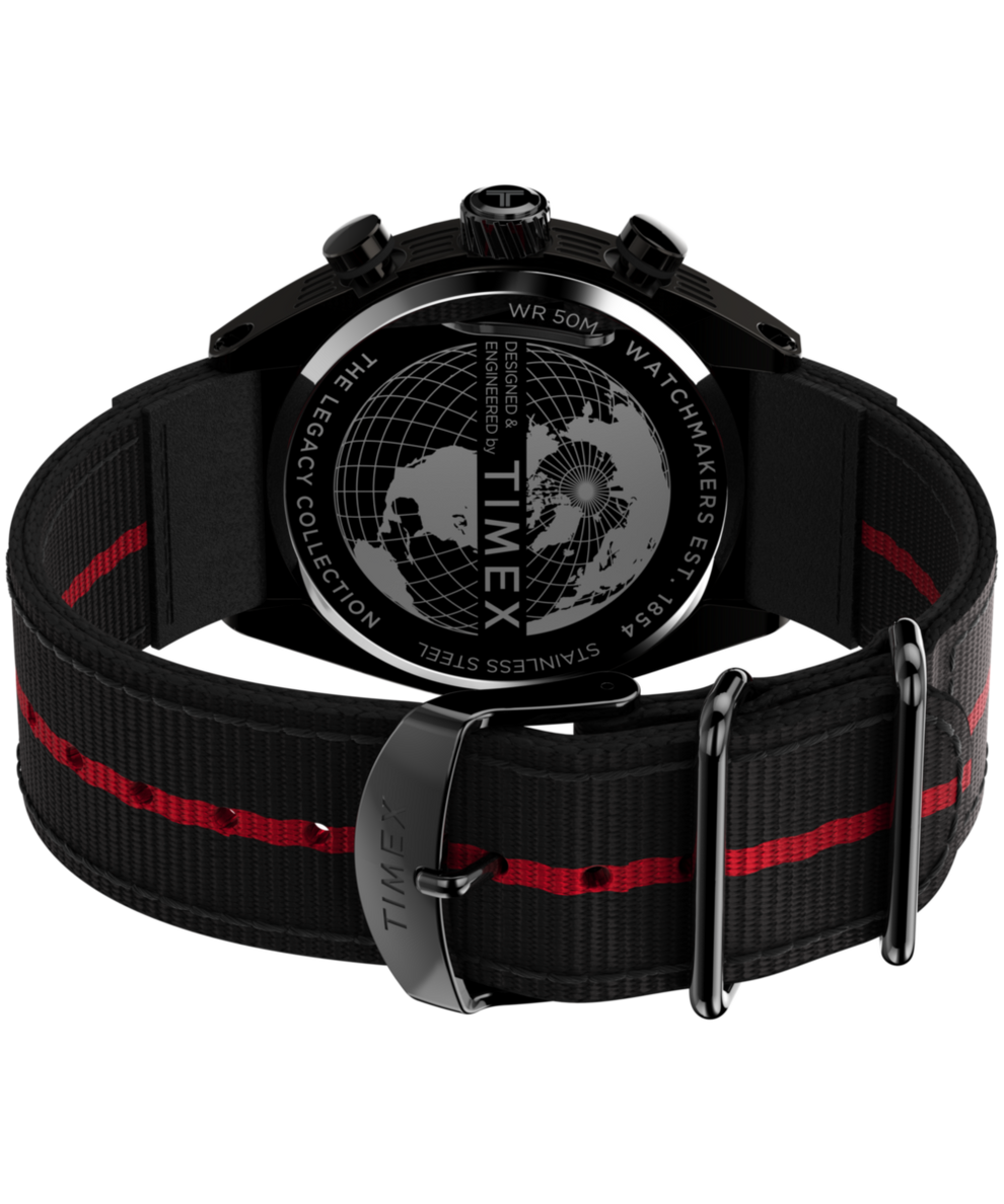 TW2W50200 Timex Legacy Tonneau 42mm Fabric Strap Watch Caseback with Attachment Image