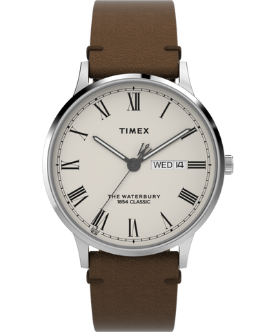 TW2W50600 Waterbury Classic 40mm Leather Strap Watch Primary Image