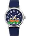 TW2W72700 Timex Standard x Peanuts Pumpkin Patch 40mm Leather Strap Watch Primary Image