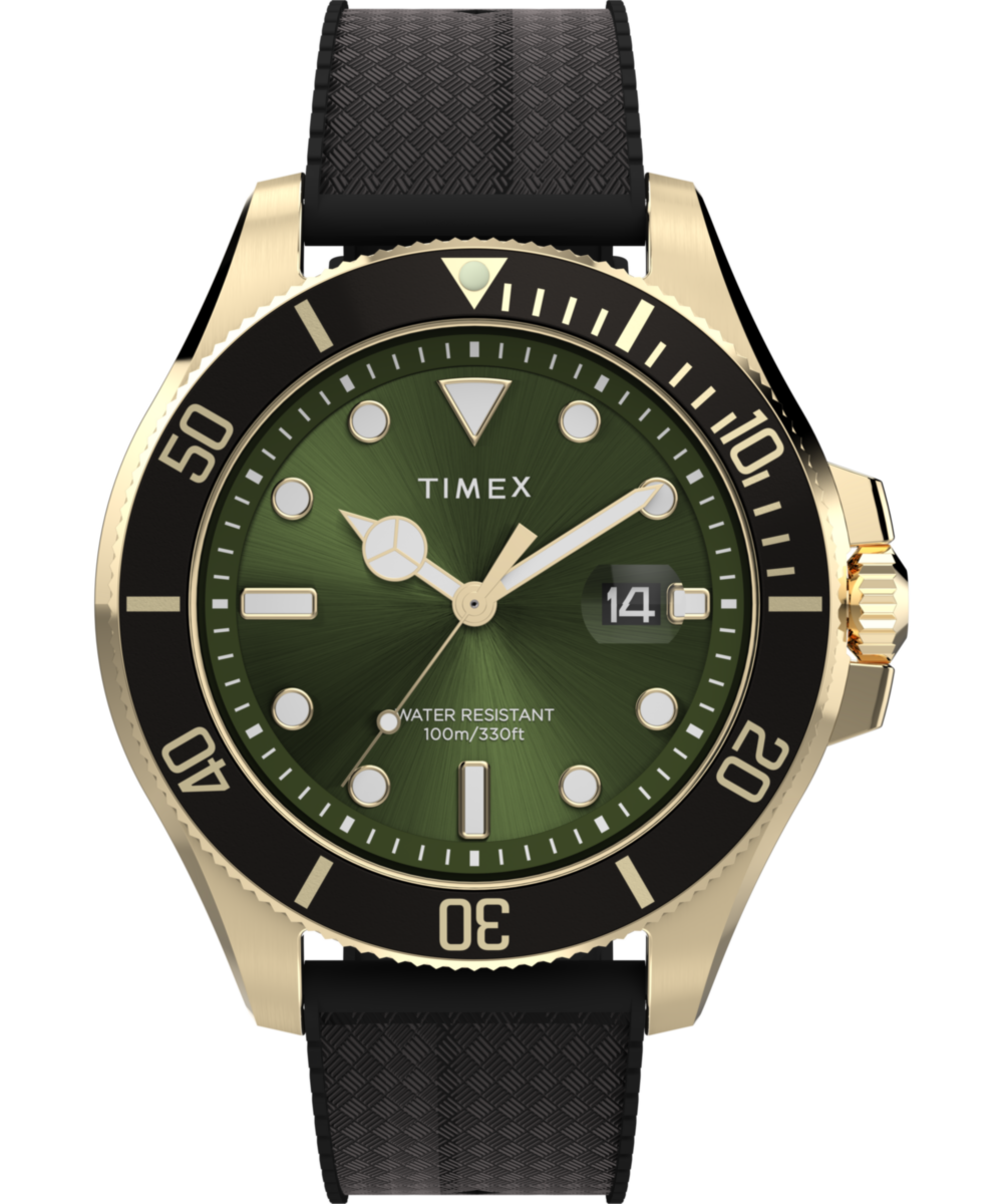 RT-76304」* Harborside Coast 44mm Synthetic Rubber Strap Watch - TW2Y05300