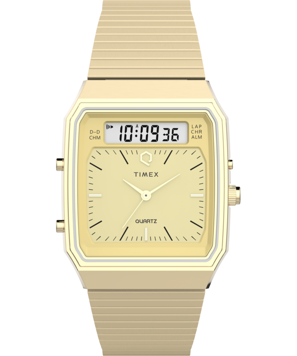 時計 Q Timex 1982 Ana-Digi Reissue Q Timex® 1982 Ana-Digi Reissue 33mm Stainless Steel Bracelet Watch