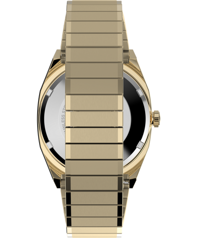 TW2Y07200 Timex® Automatic 1983 E Line Reissue 34mm Gold-Tone Expansion Band Watch Strap Image