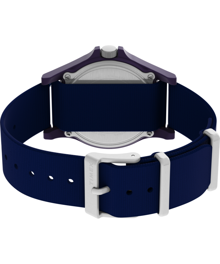 TW2Y46200 Timex x Fortnite Acadia 40mm Fabric Strap Watch Caseback with Attachment Image