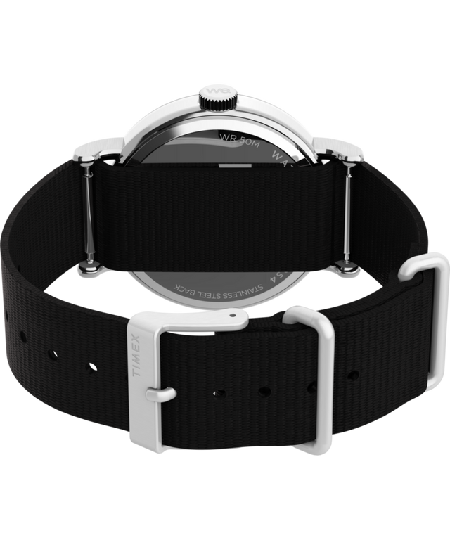 TW2Y46400 Timex x Fortnite Weekender 37mm Fabric Strap Watch Caseback with Attachment Image