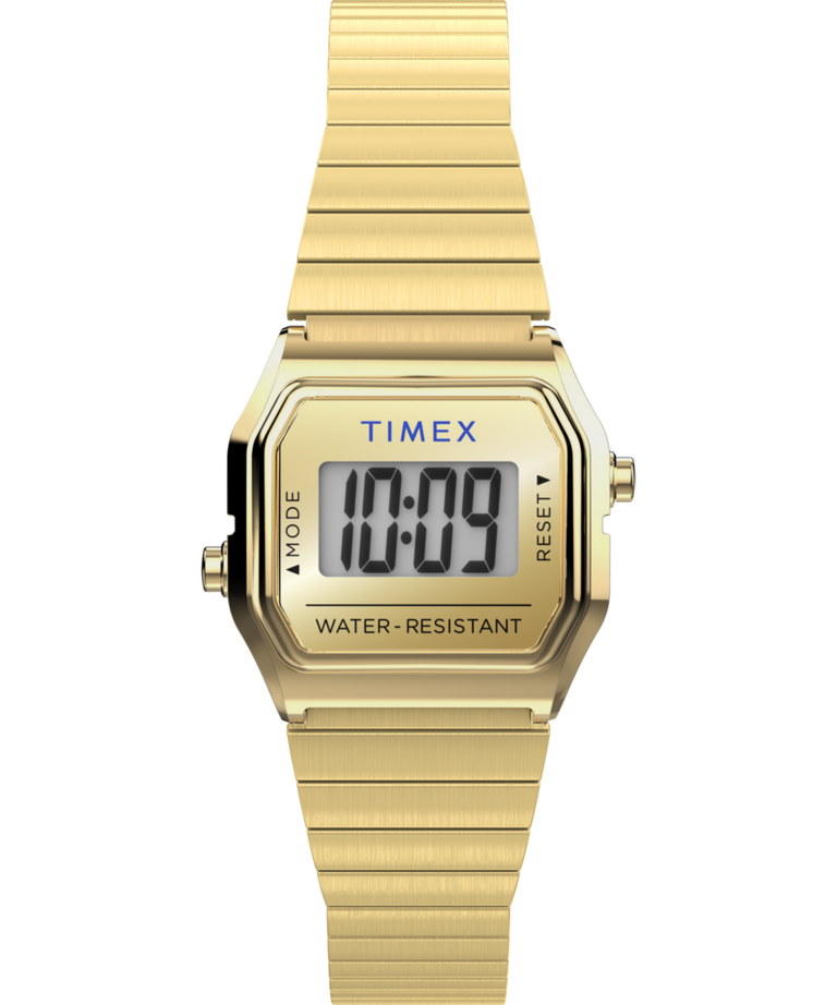 TW2Y46600 Teeny Tiny Timex Endorsed by Dimepiece 20mm Stainless Steel Expansion Band Watch with Perfect Fit Primary Image