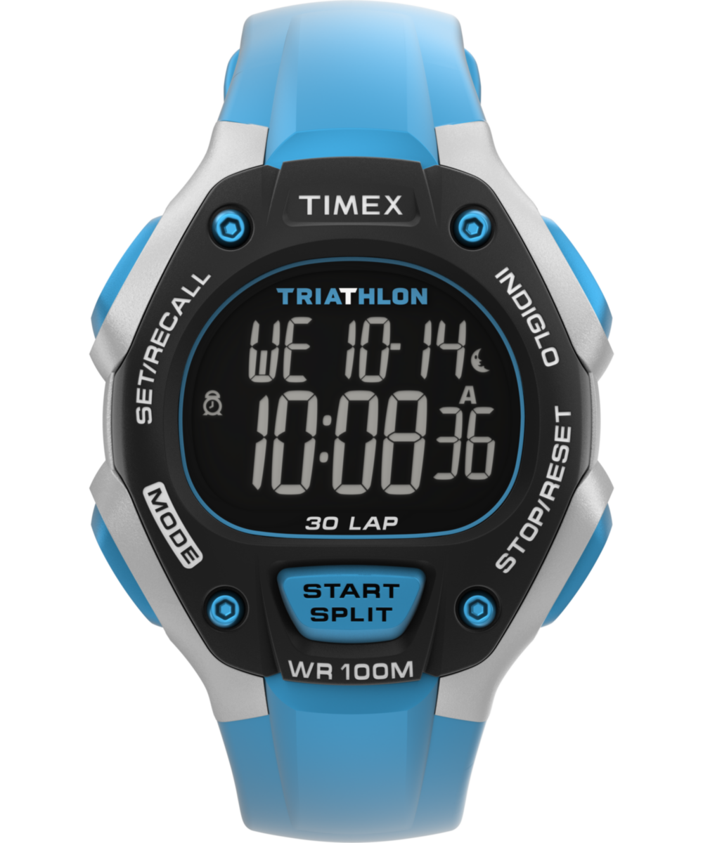 TIMEX  IRONMAN  TRIATHLON デジタル A423 Triathlon Classic 38mm Synthetic Strap Watch - TW5M67400 | Timex UK