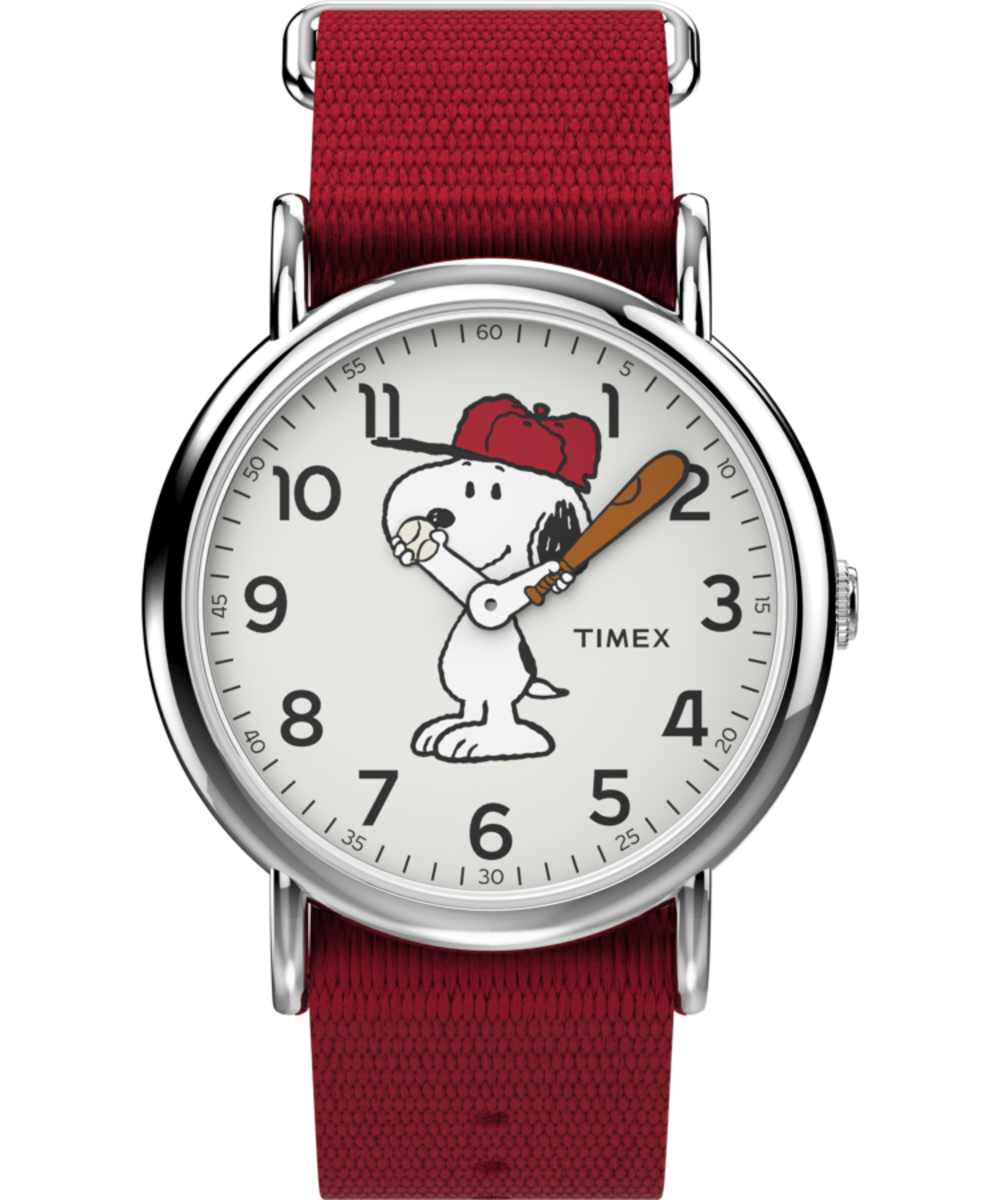 Timex x Peanuts Snoopy 38mm Fabric Strap Watch - TW2R41400 