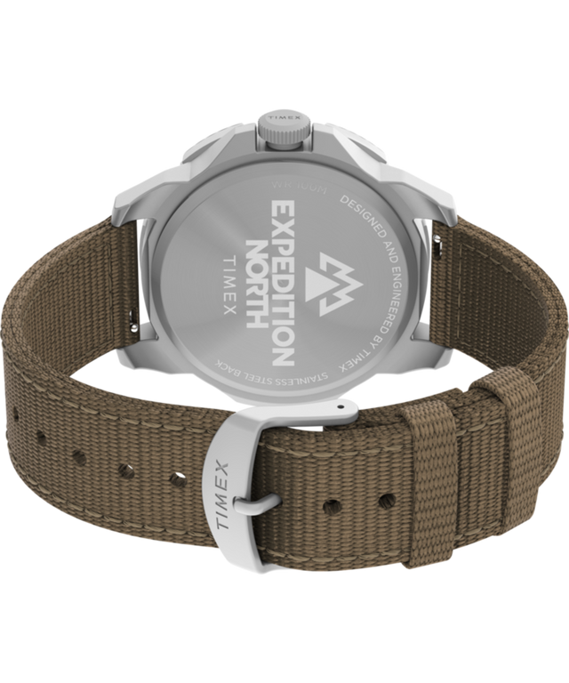 TW2V62400QY Expedition North® Ridge 43mm Recycled Materials Fabric Strap Watch back (with strap) image