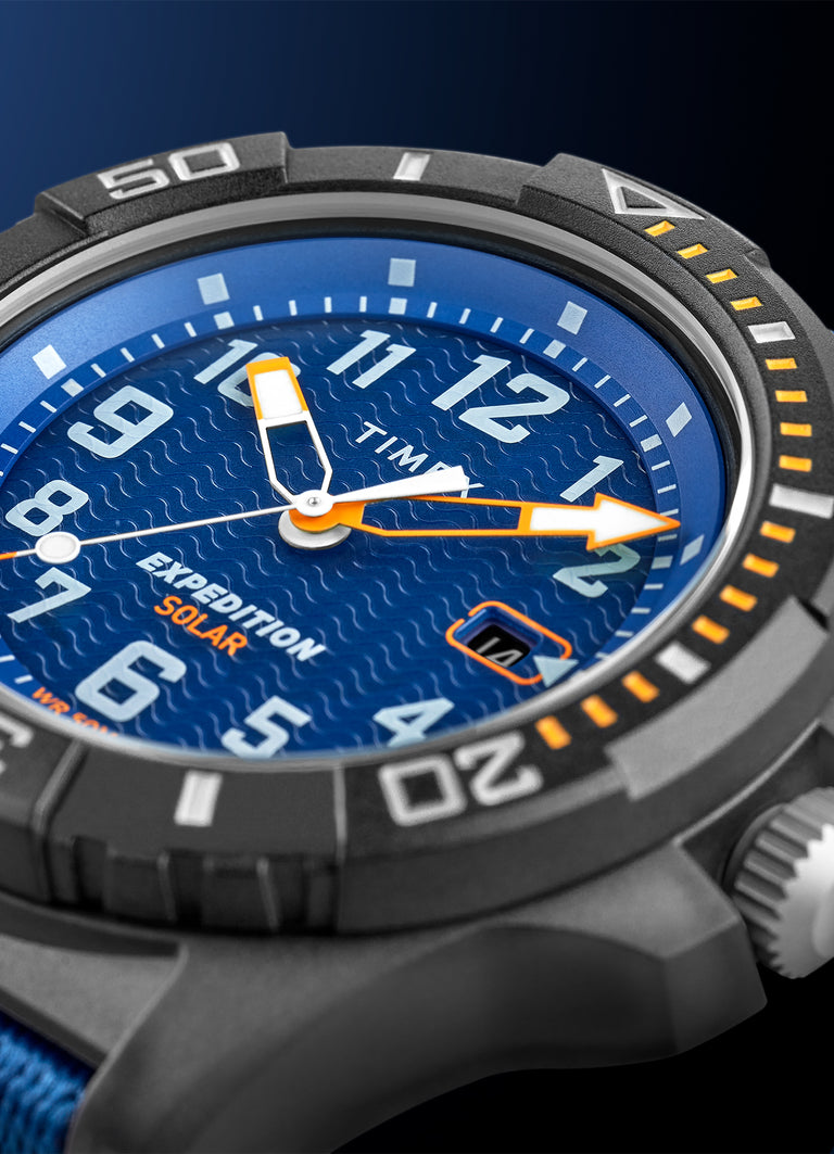 Expedition North® Freedive Ocean 46mm Recycled Fabric Strap Watch