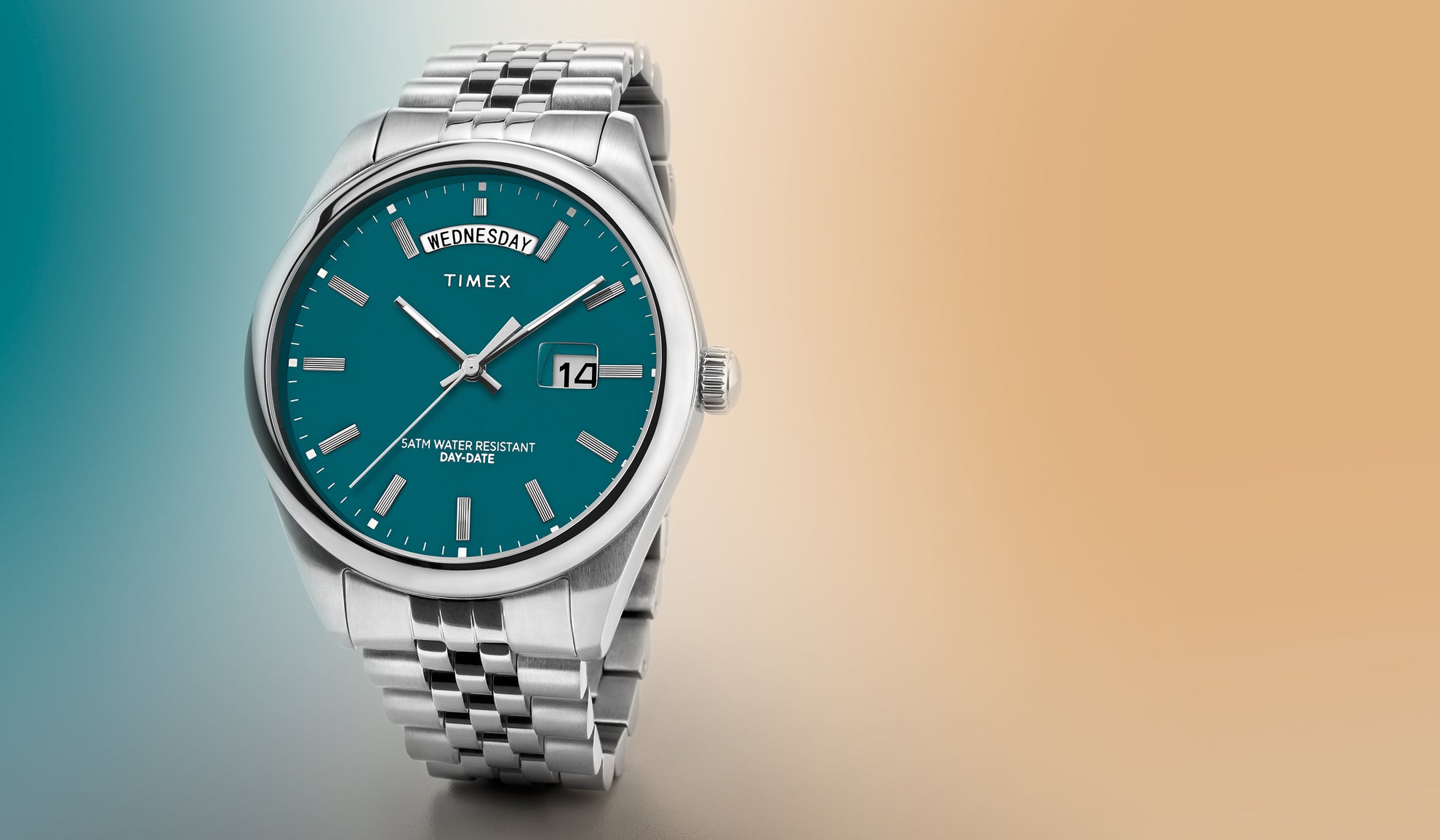 Classy Mini horloge 30mm groene wijzerplaat goudkleurige stalen kast en bicolor band ziw1235 Classy Mini horloge 30mm groene wijzerplaat goudkleurige stalen kast en bicolor band ziw1235