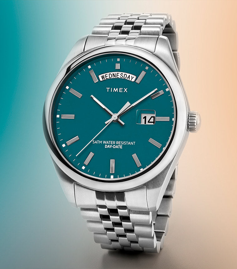 Timex Male And Female Watches Timex Legacy Day And Date 41mm