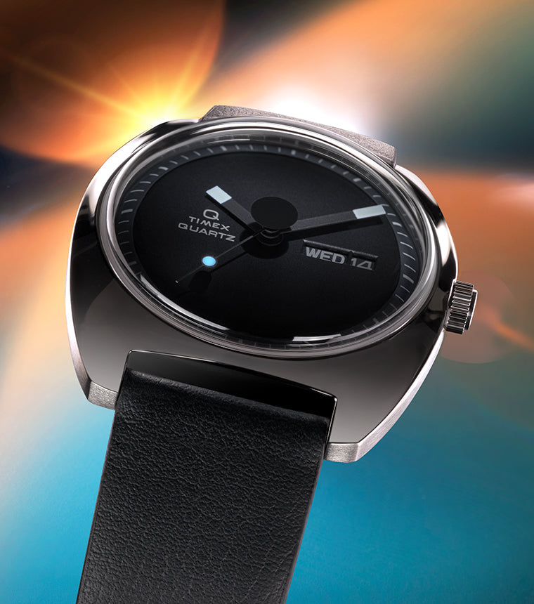 Q Timex® 1975 Enigma 37mm Leather Strap Watch - TW2Y34500 | Timex UK