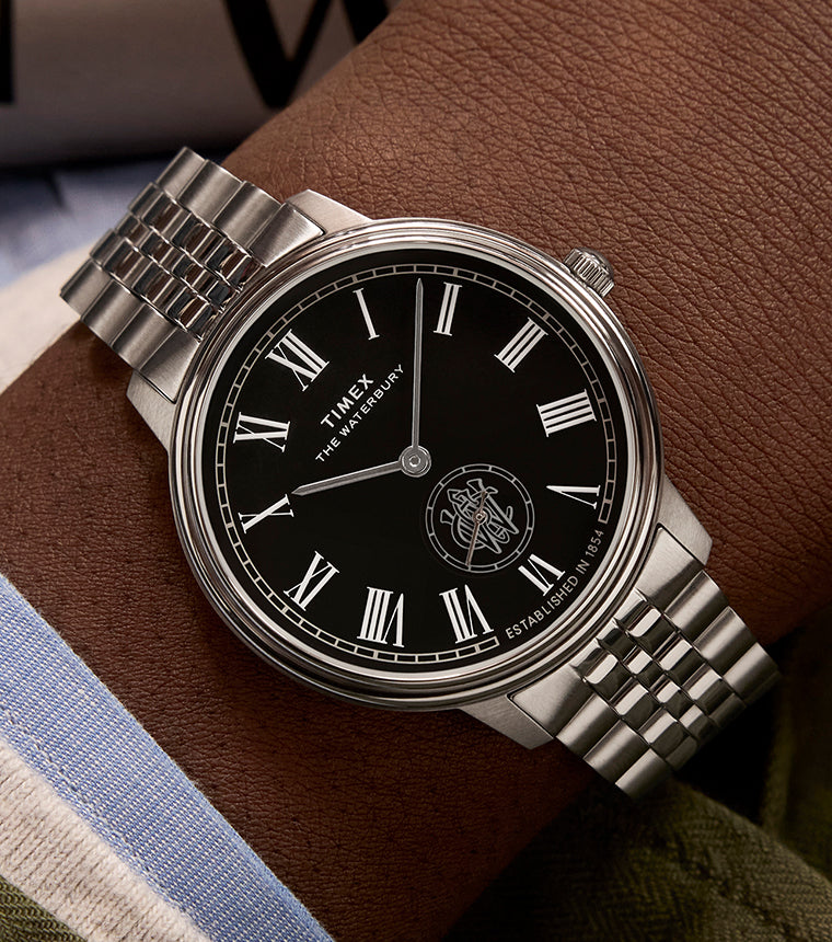 TIMEX ウォーターベリー メトロポリタン シルバー TW2Y23300 Waterbury Metropolitan Sub-Second 39mm Stainless Steel Bracelet