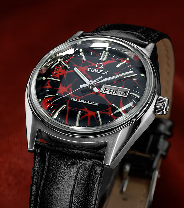 Q Timex Red Vega 1978 Reissue 38mm Leather Strap Watch - TW2Y55700