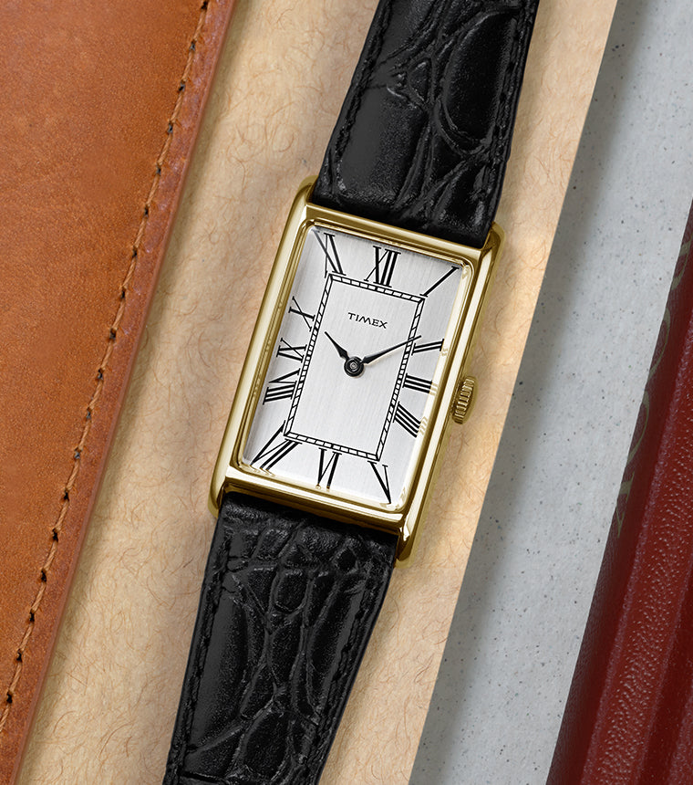 時計 TIMEX 1976 21mm TW2Y56200 Timex 1976 Lexington Reissue 21mm Leather Strap Watch - TW2Y56200
