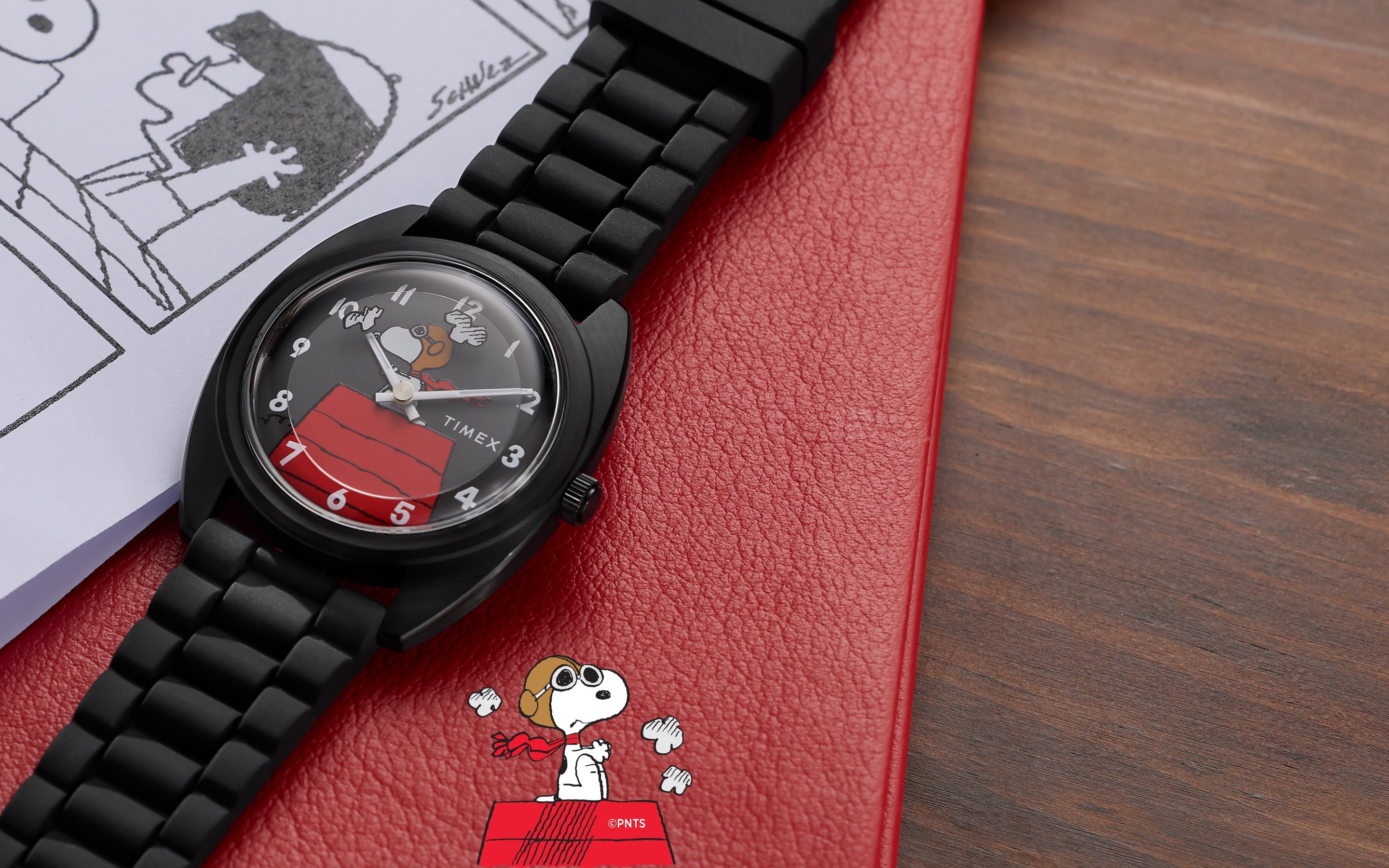 Peanuts® x Timex 1979 Reissue Inspired 37mm Silicone Strap Watch