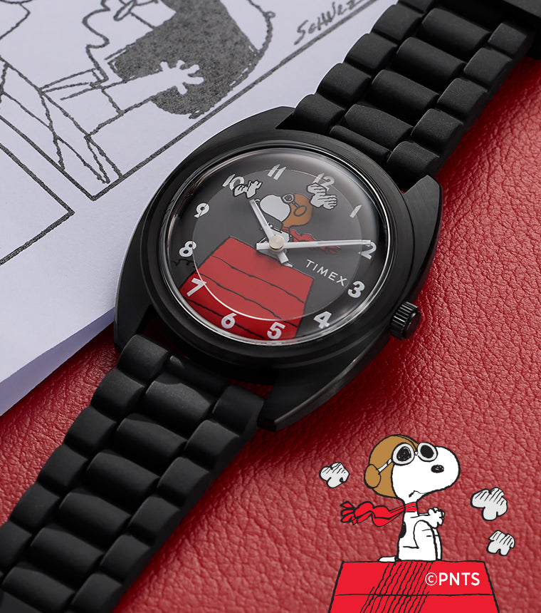 【新品未使用】SNOOPY TIMEX 時計 Peanuts® x Timex 1979 Reissue Inspired 37mm Silicone Strap Watch