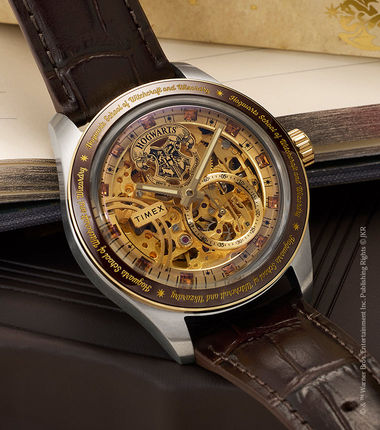 Harry Potter x Timex Waterbury Skeleton Automatic 39mm Leather