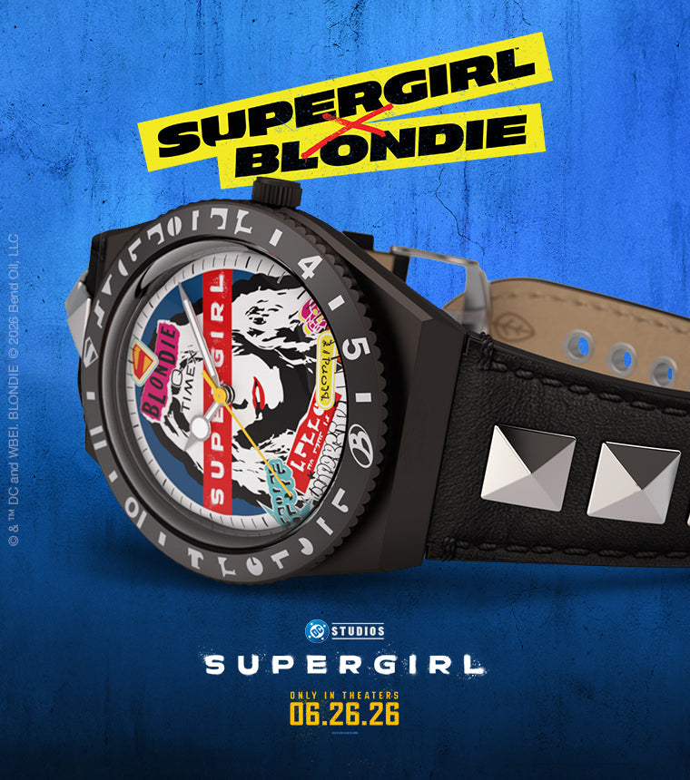 SUPERGIRL x Blondie x Q Timex 36mm Leather Strap Watch - TW6A35000
