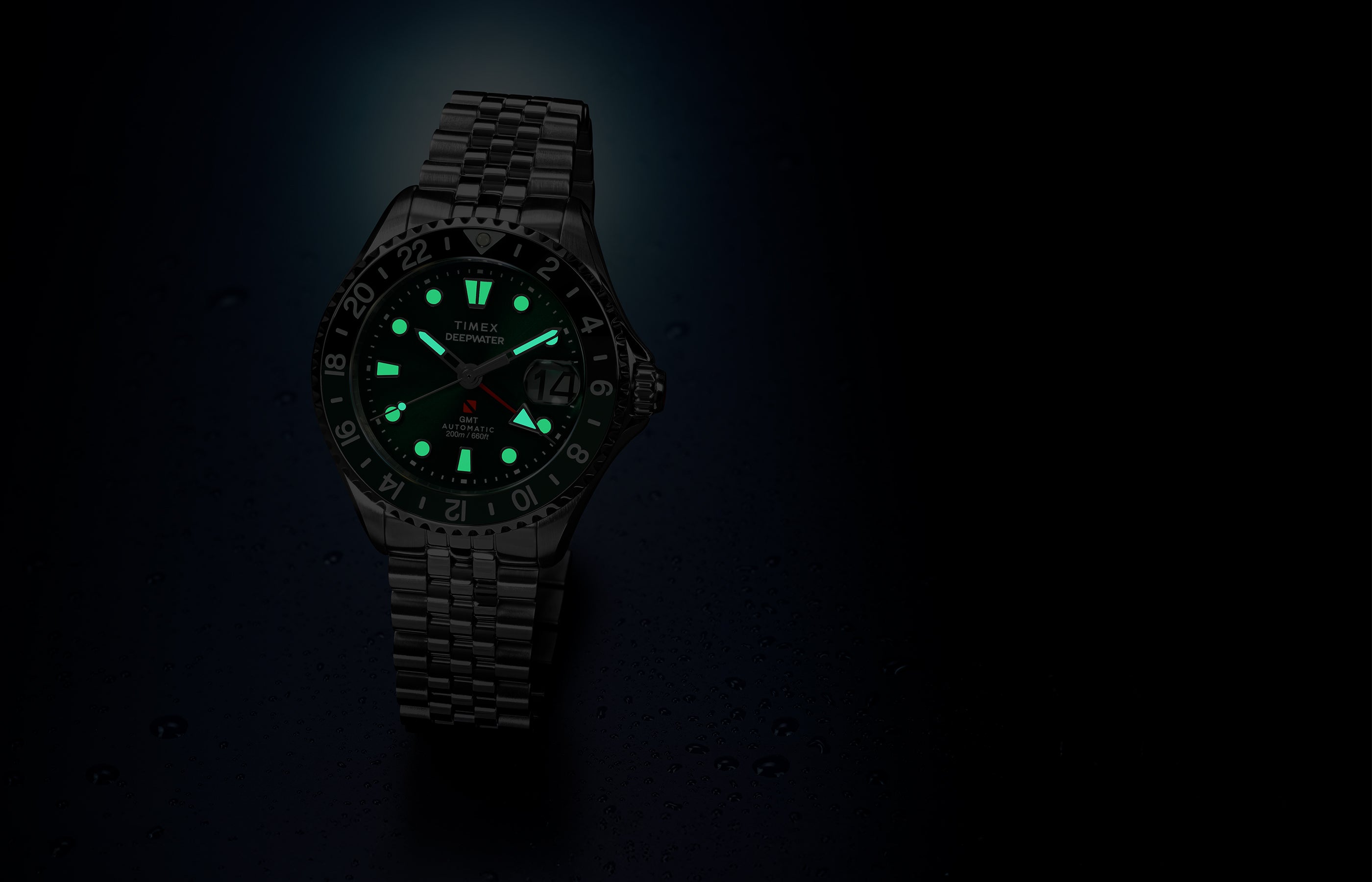 Deepwater Meridian 200 Automatic GMT 42mm Stainless Steel Bracelet