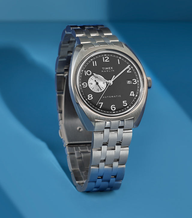 Marlin® Automatic 39mm Stainless Steel Bracelet Watch