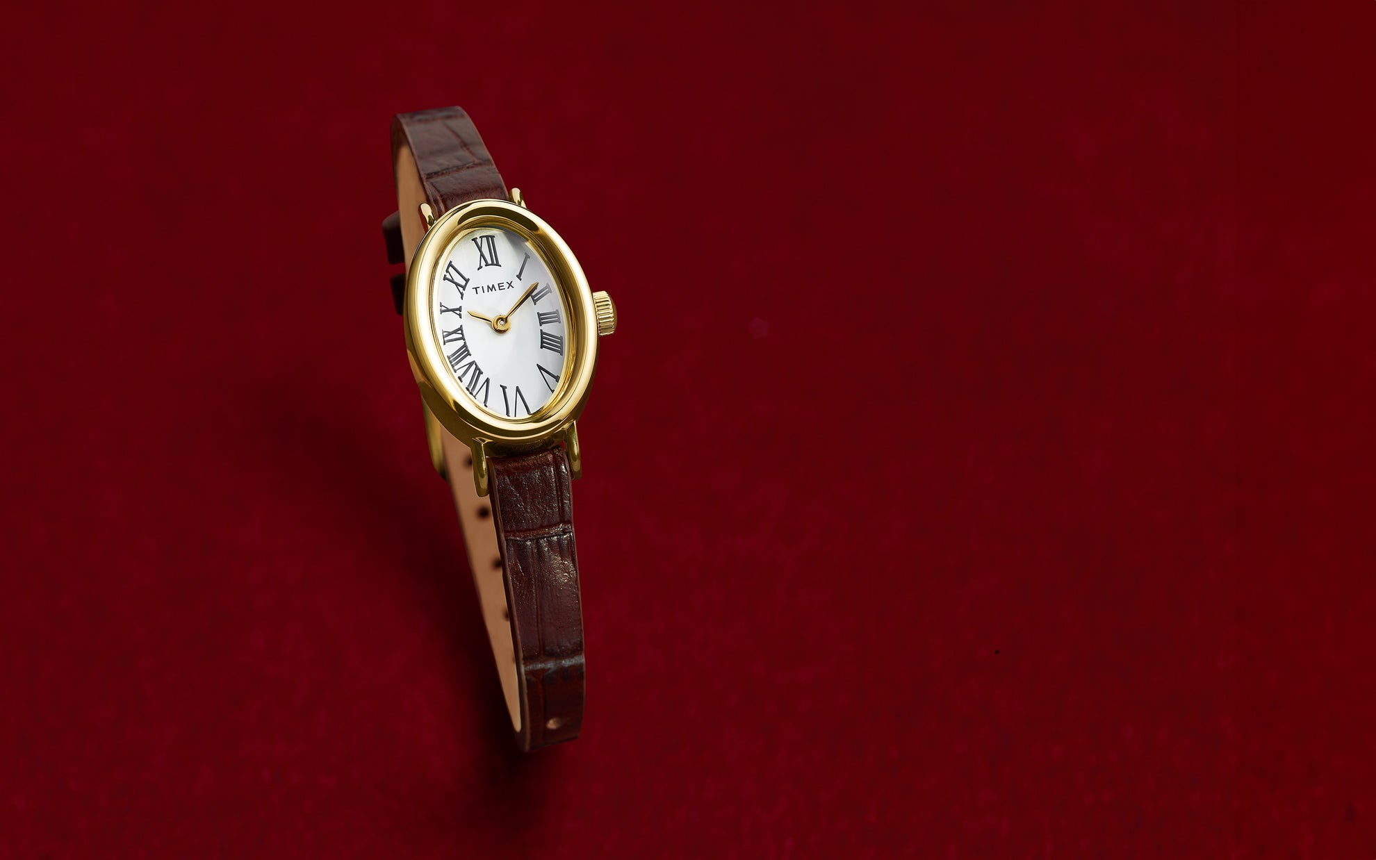 Cavatina Brown Leather Strap Watch