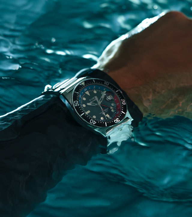 Deepwater Reef 200 GMT Stainless Steel Bracelet Watch Video