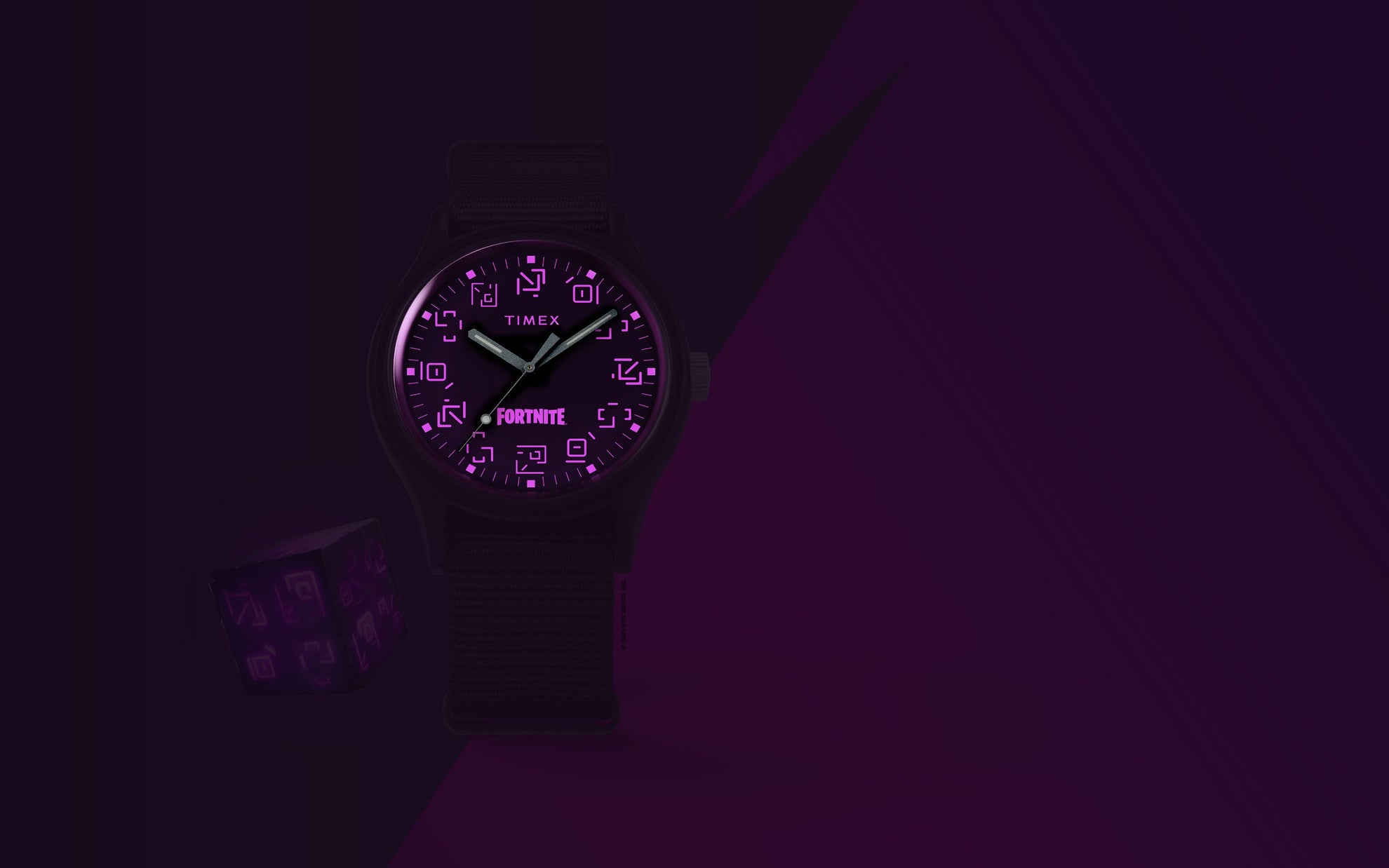 Timex MK1 x Fortnite® with Black Fabric Strap Watch - INDIGLO