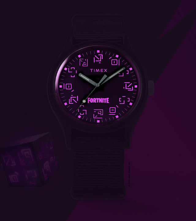 Timex MK1 x Fortnite® with Black Fabric Strap Watch - INDIGLO